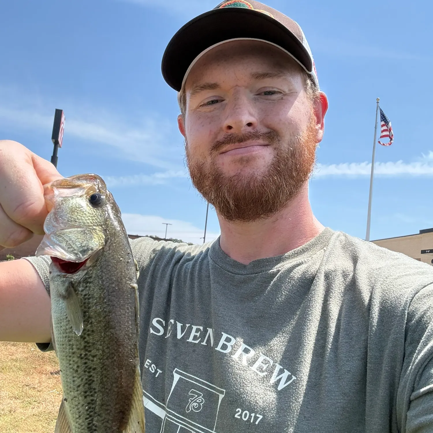Largemouth bass caught on Fishbrain