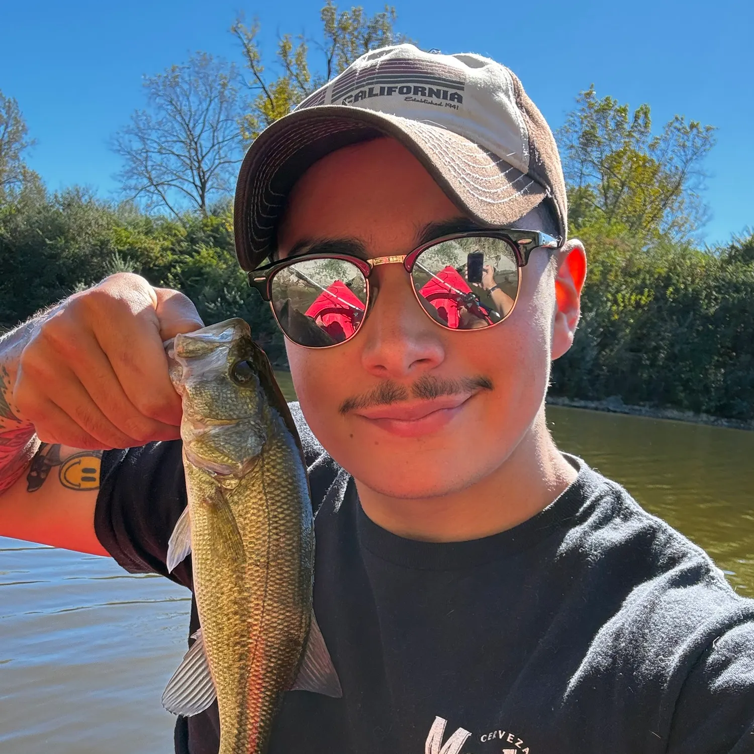 Largemouth bass caught on Fishbrain