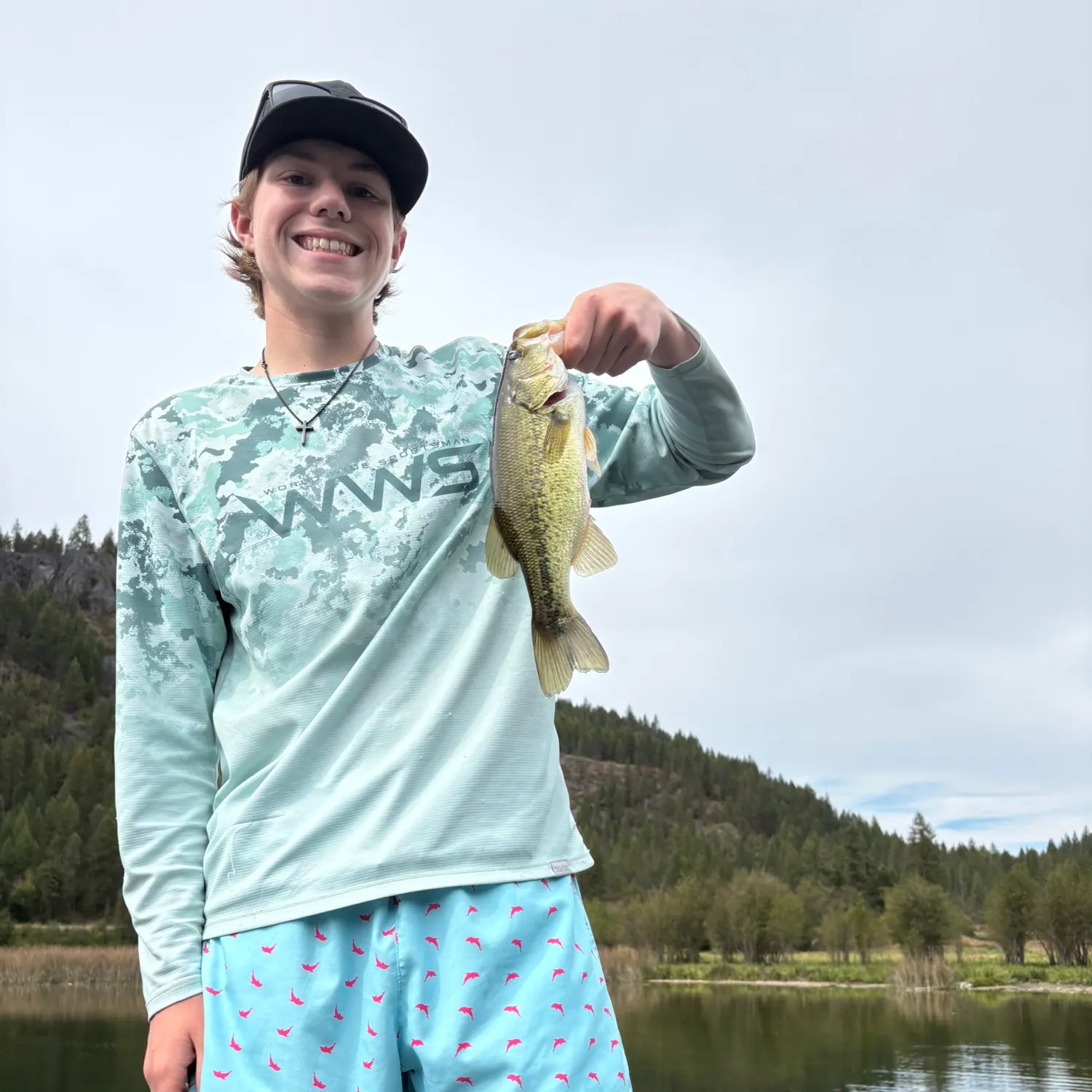 Largemouth bass caught on Fishbrain