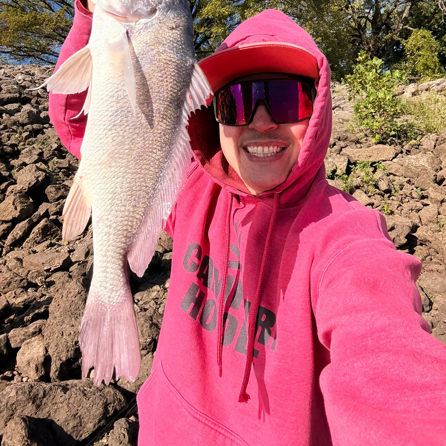 Freshwater drum caught on Fishbrain