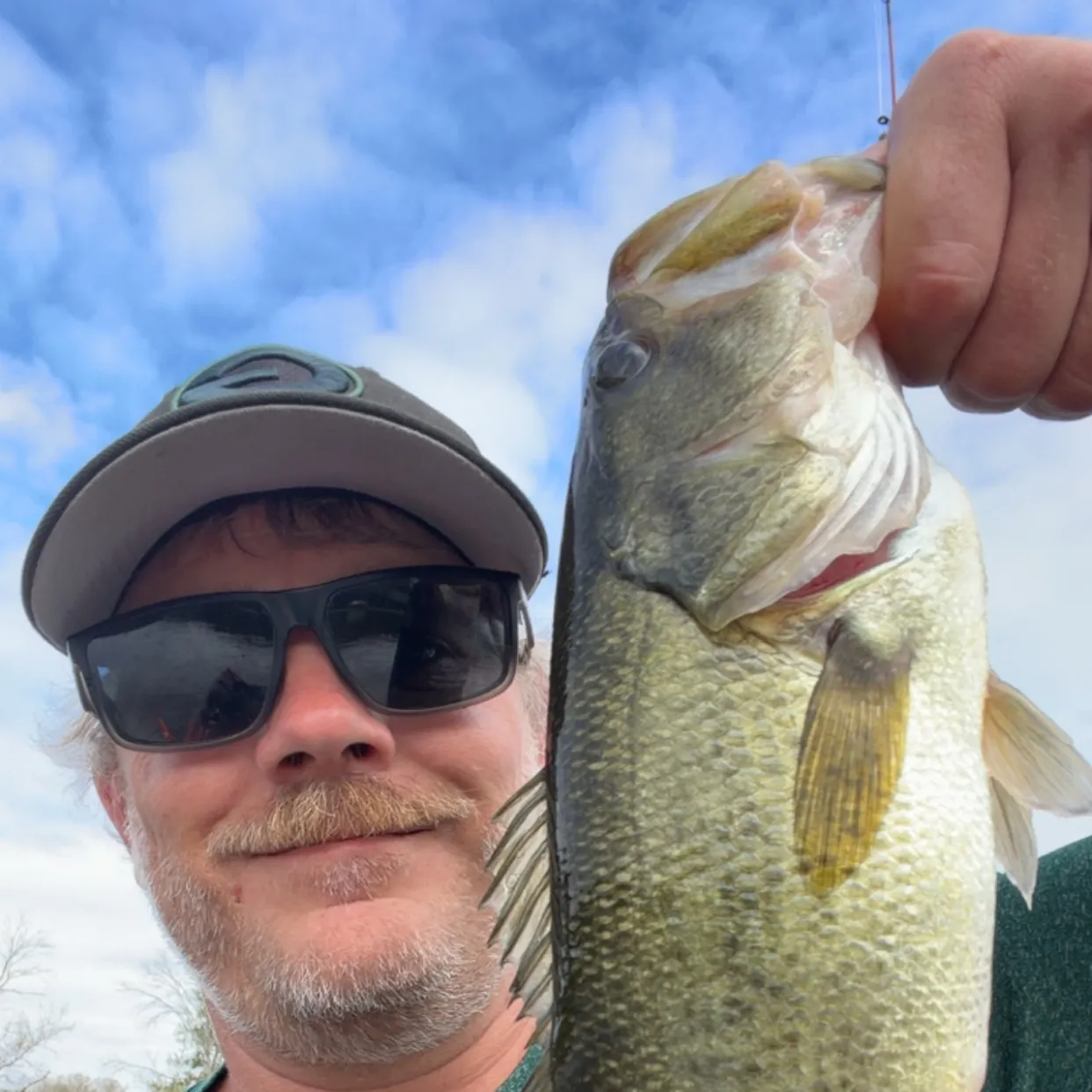 Largemouth bass caught on Fishbrain