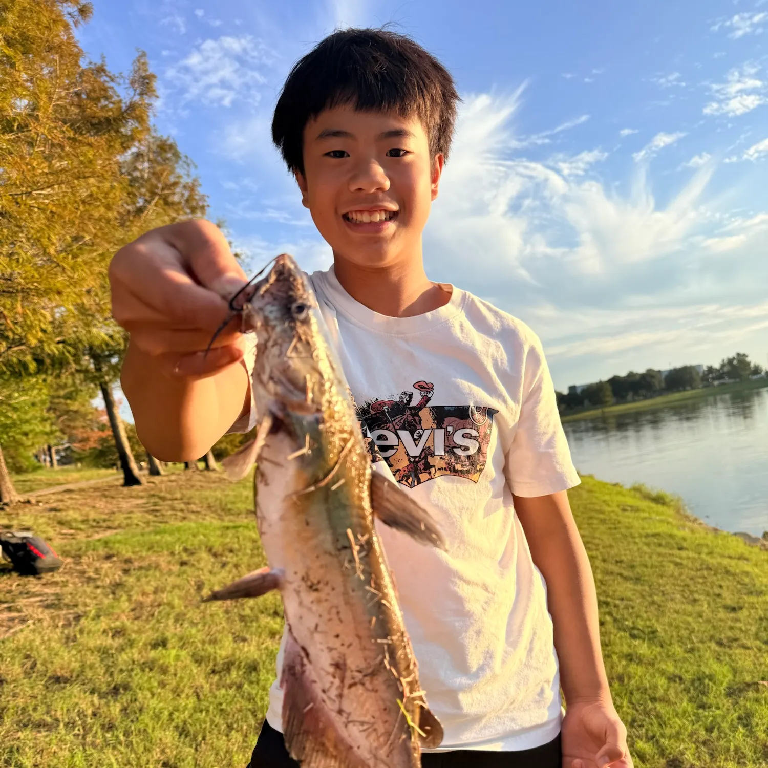 Channel catfish caught on Fishbrain