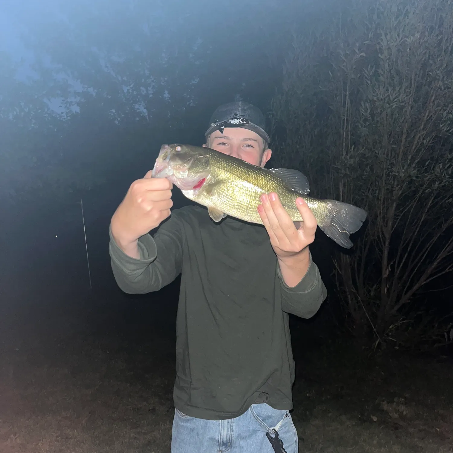 Largemouth bass caught on Fishbrain