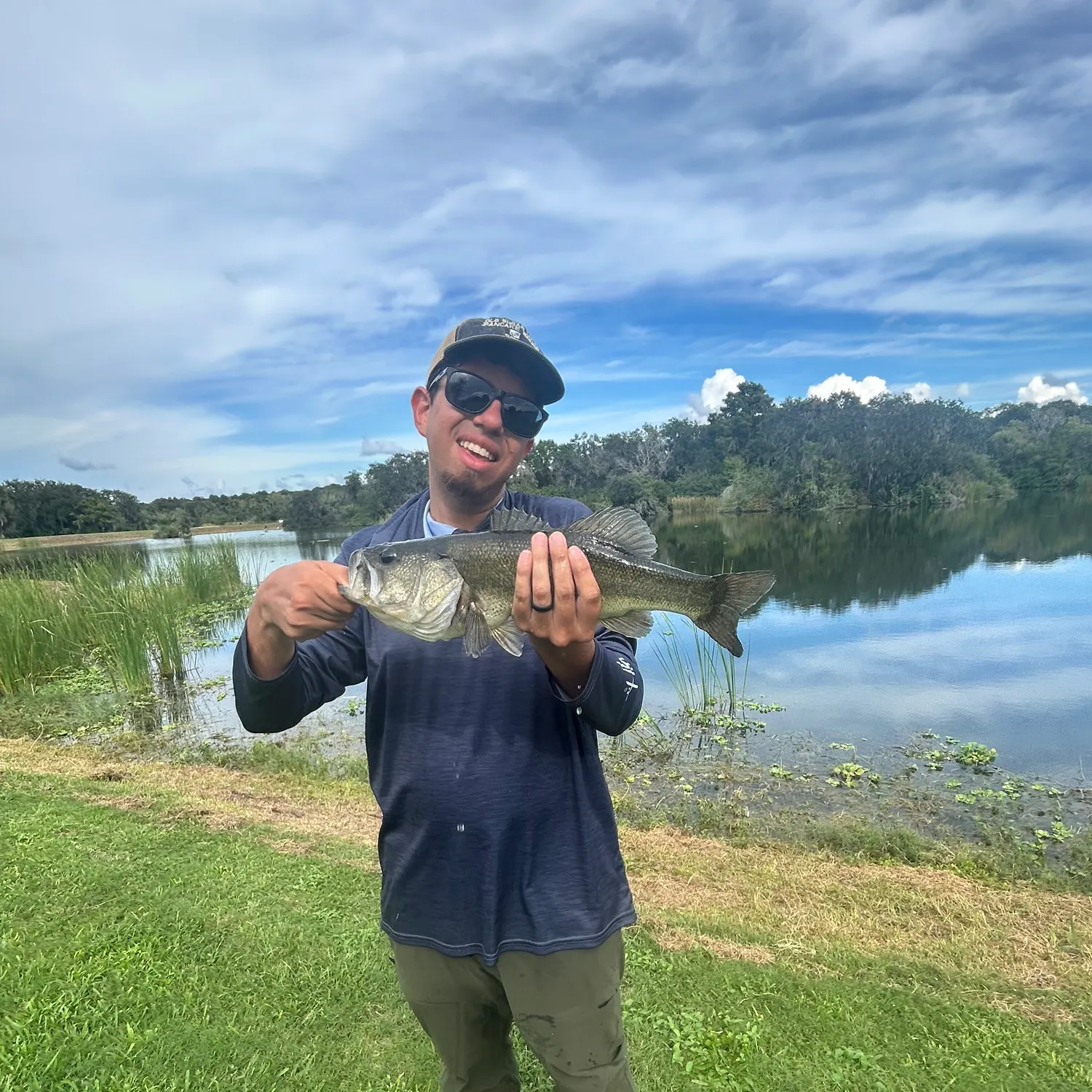 Largemouth bass caught on Fishbrain