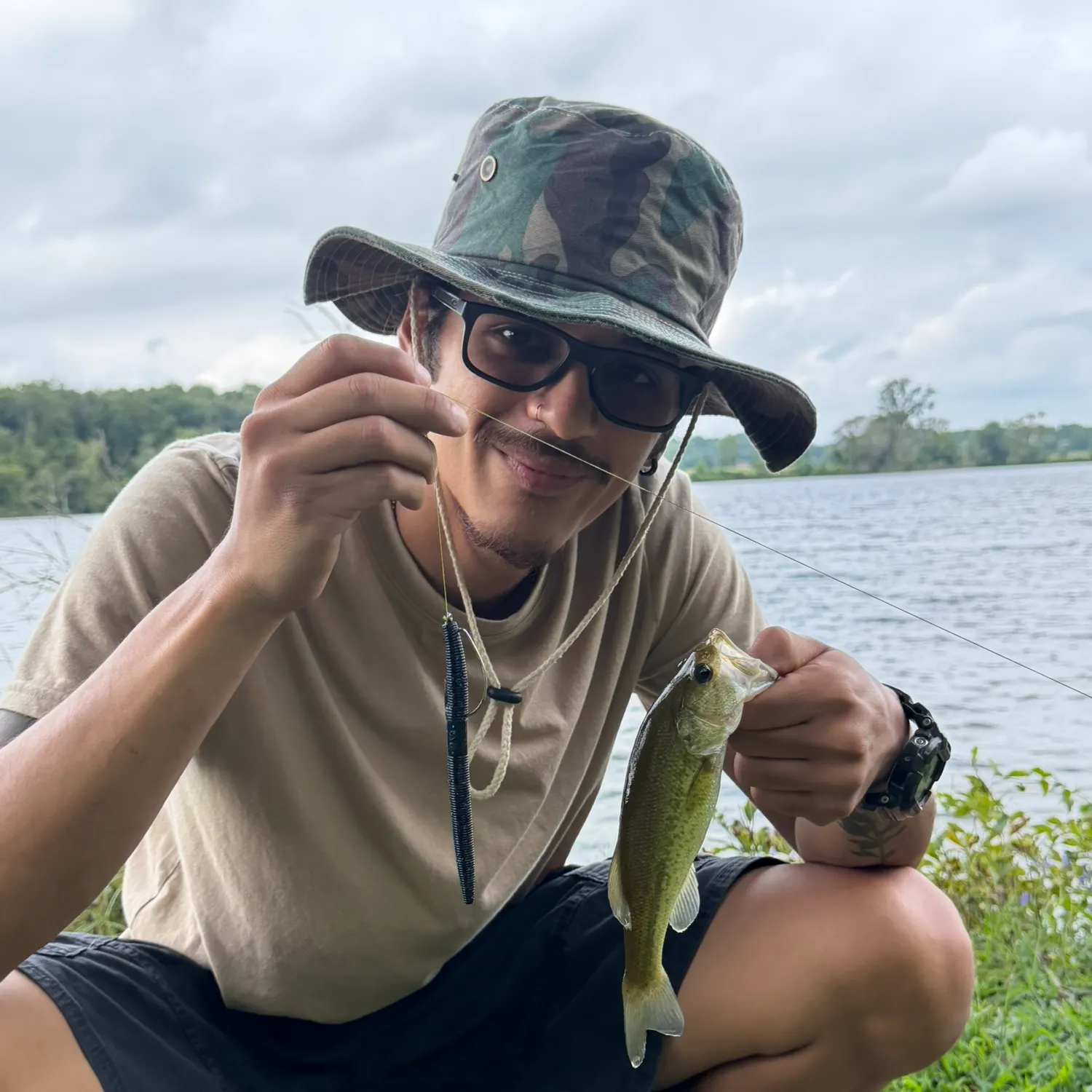 Largemouth bass caught on Fishbrain