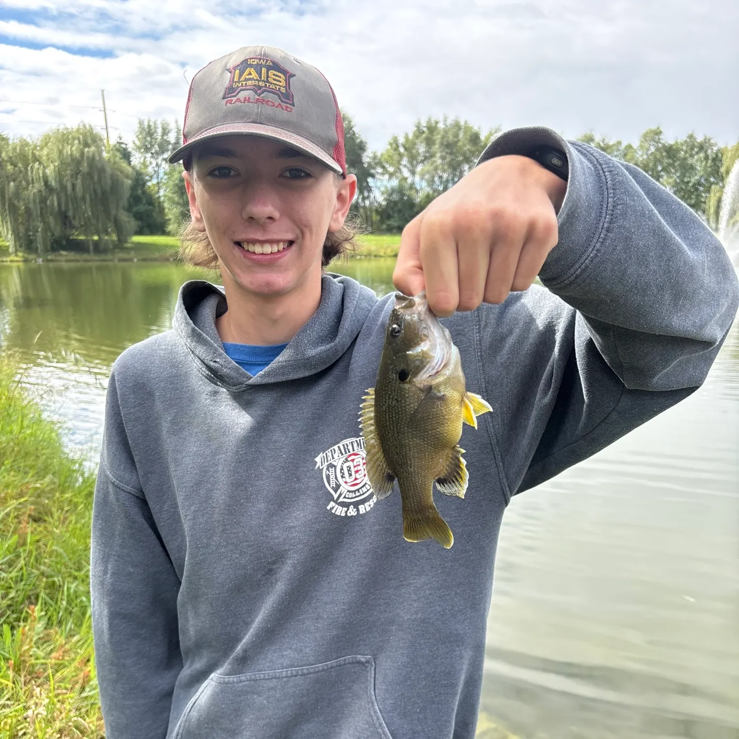 Greengill hybrid caught on Fishbrain