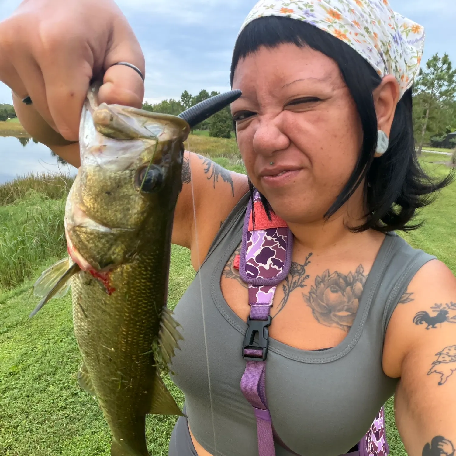 Largemouth bass caught on Fishbrain