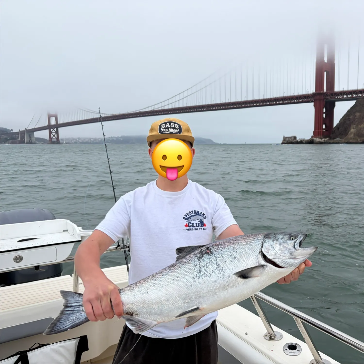Chinook salmon caught on Fishbrain