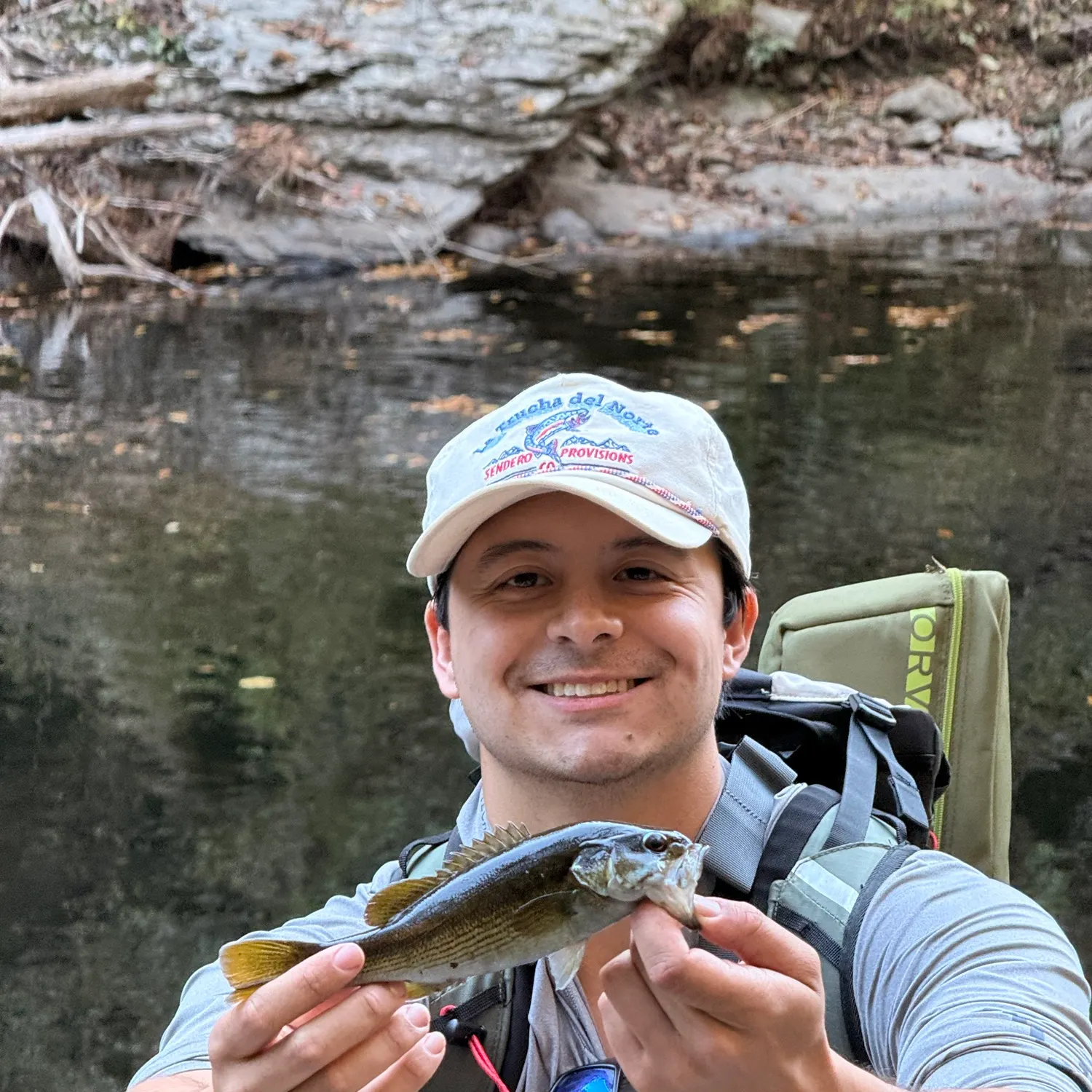 Redeye bass caught on Fishbrain