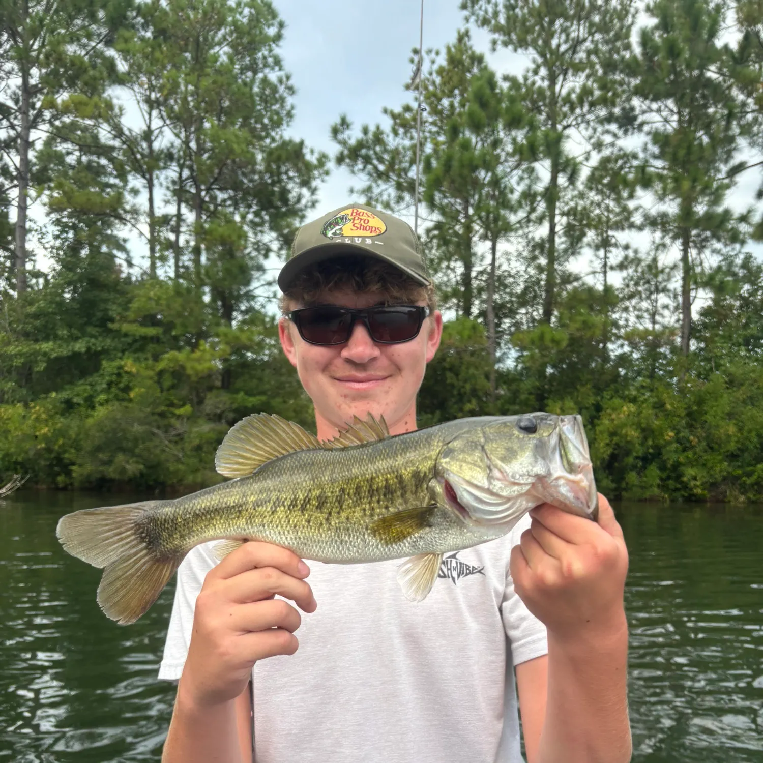 Largemouth bass caught on Fishbrain