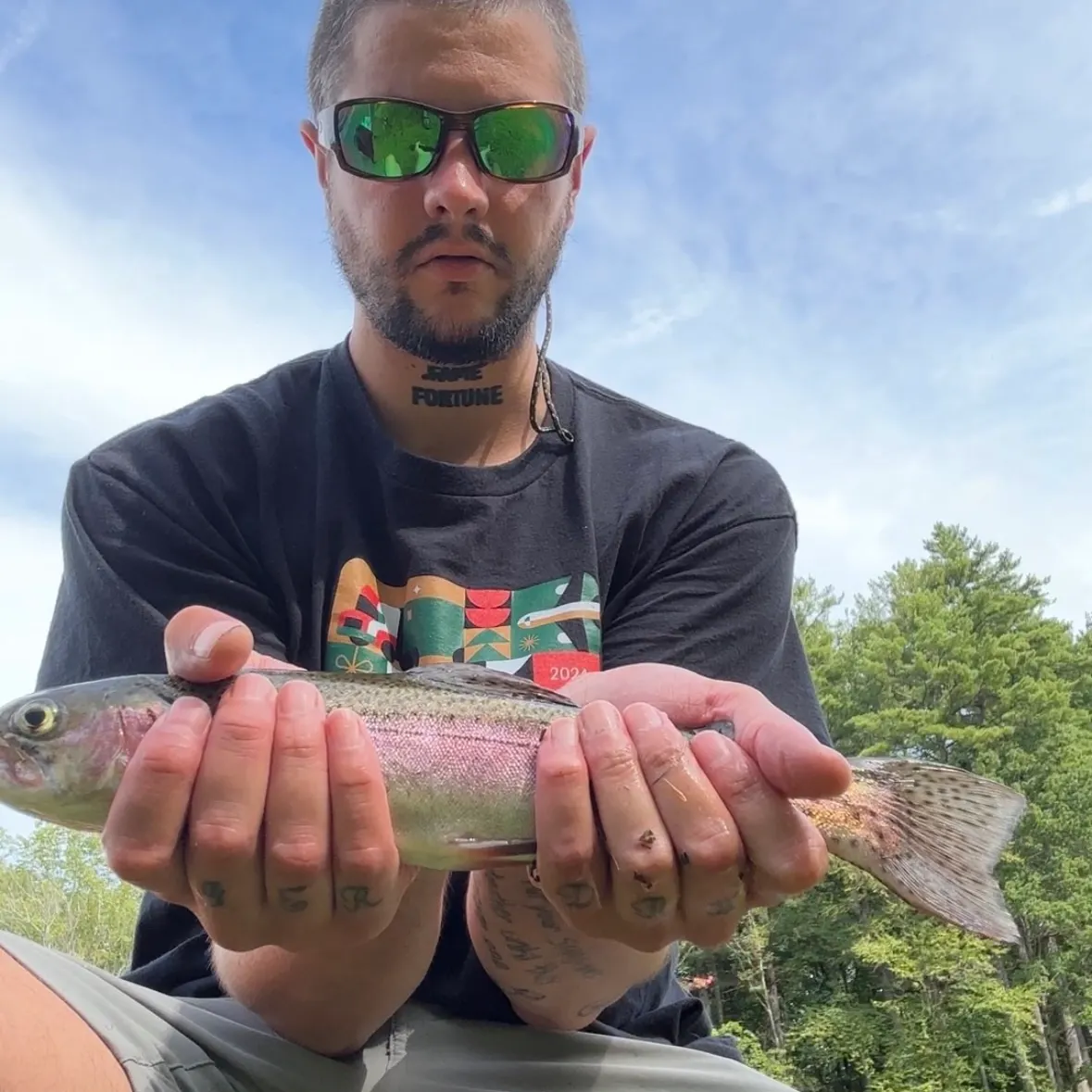 Rainbow trout caught on Fishbrain