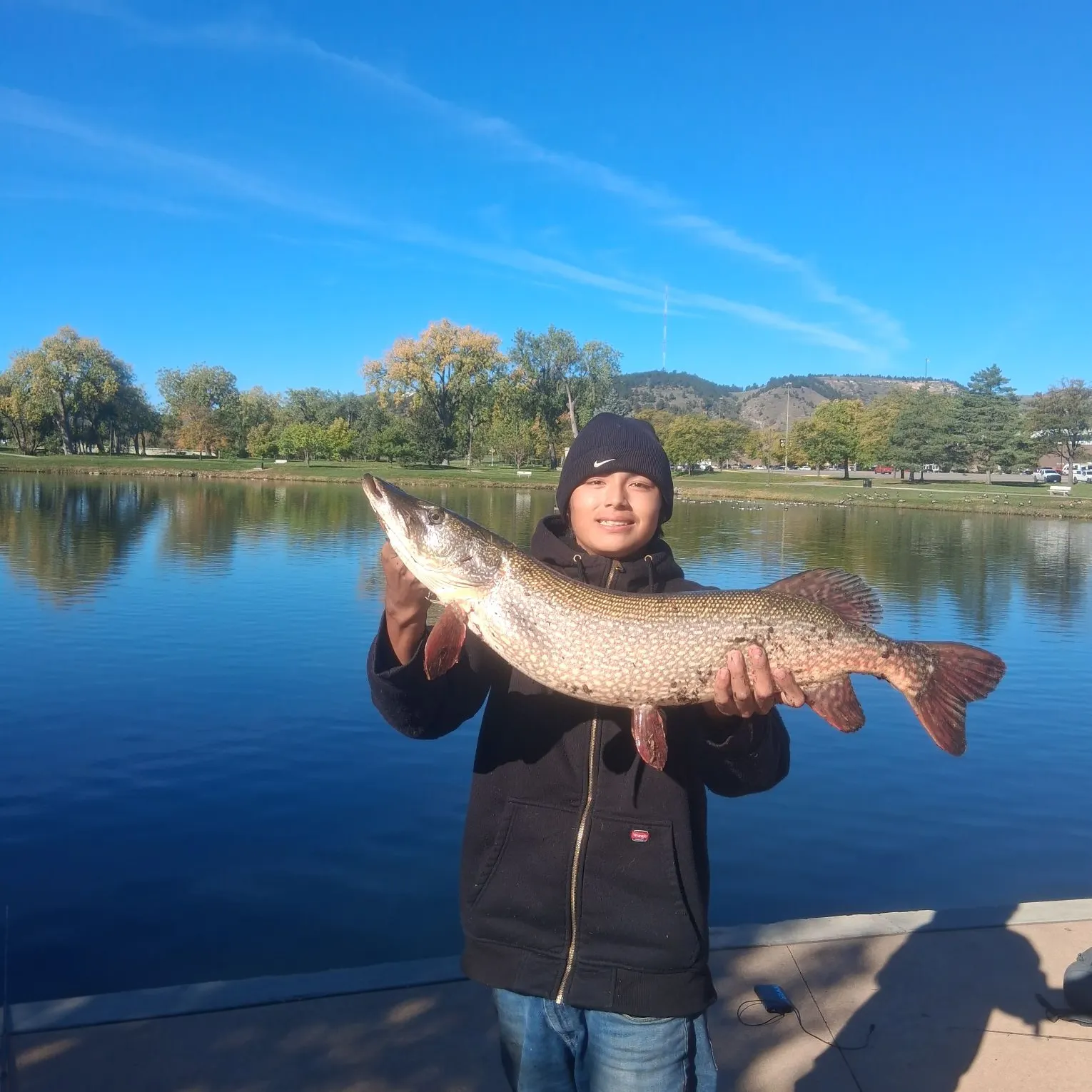 Northern pike caught on Fishbrain