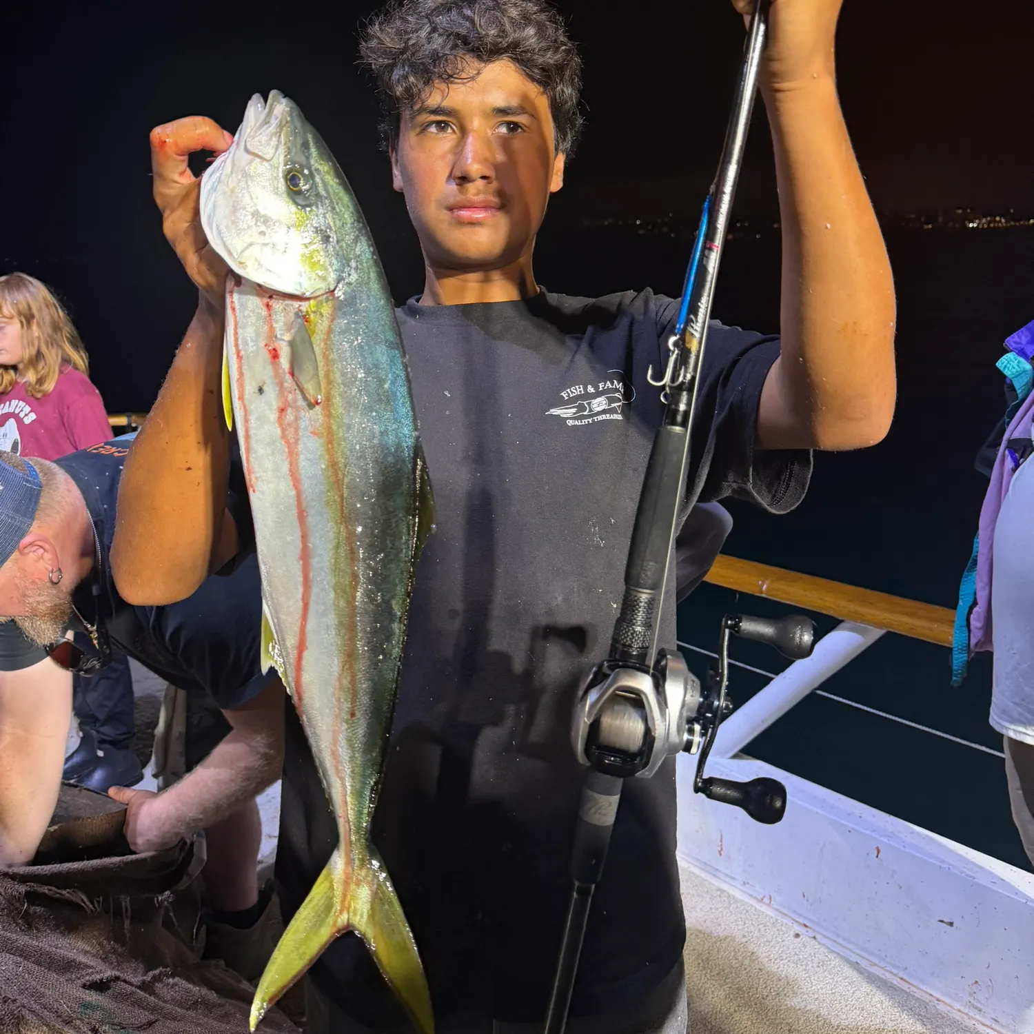 The most recent California yellowtail amberjack catches on Fishbrain