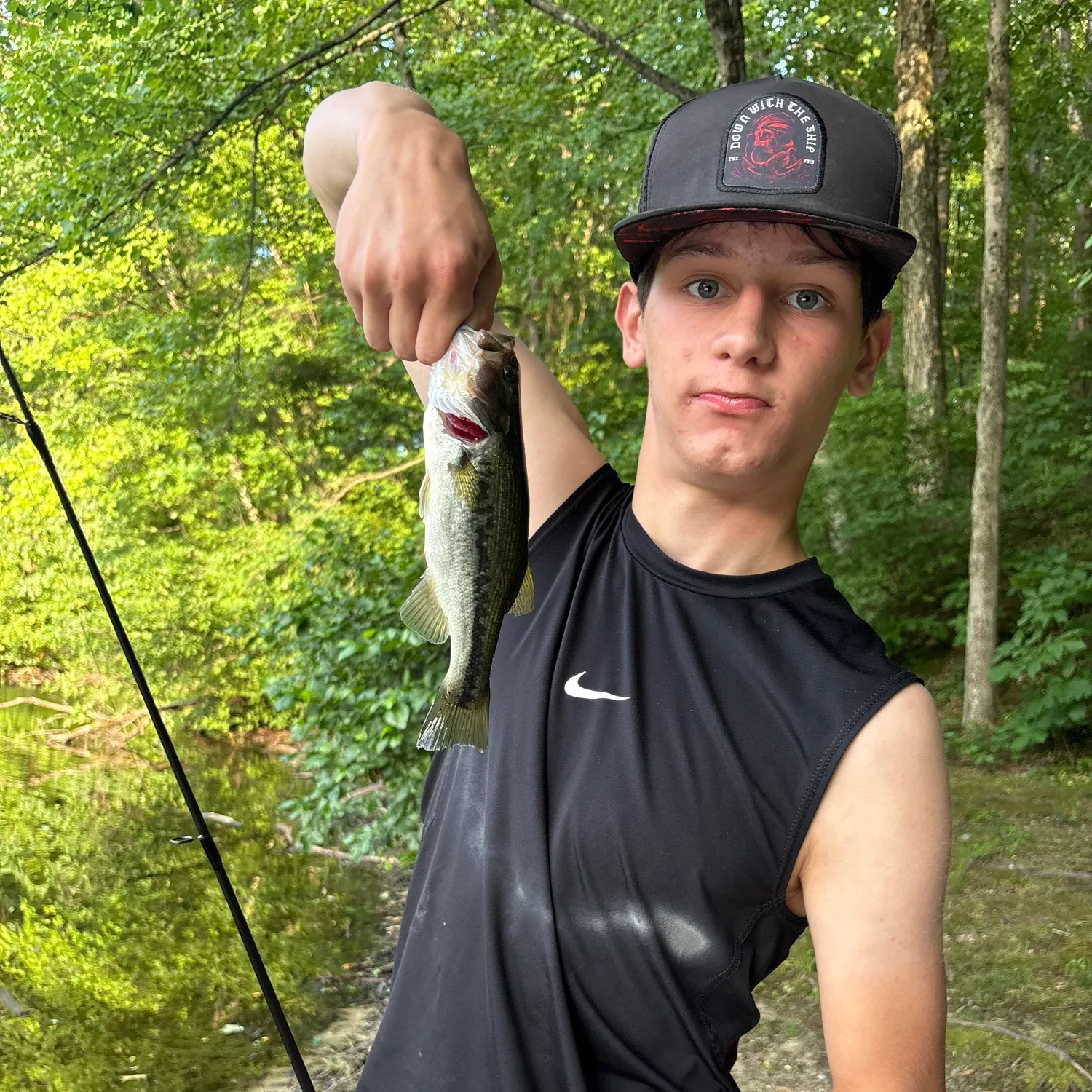 Largemouth bass caught on Fishbrain