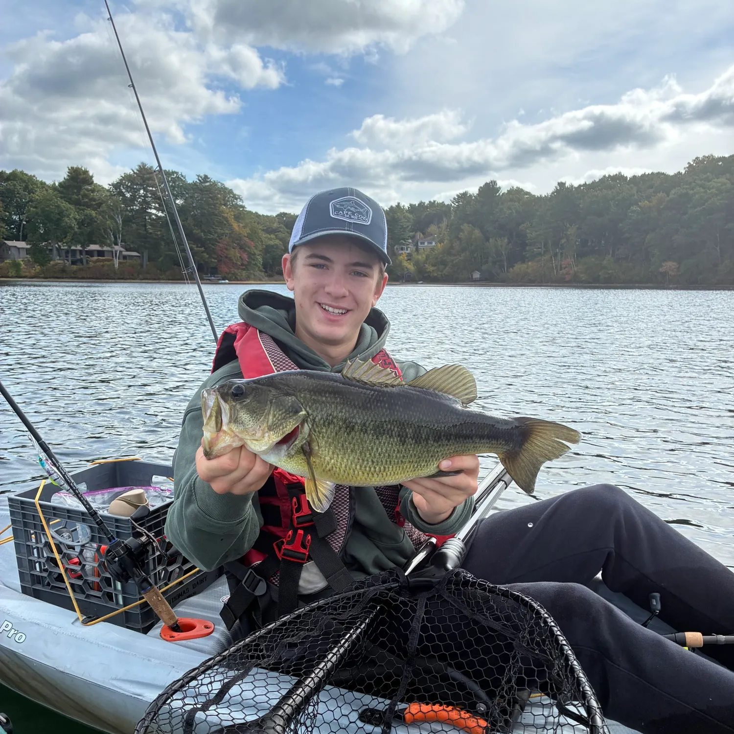 Largemouth bass caught on Fishbrain
