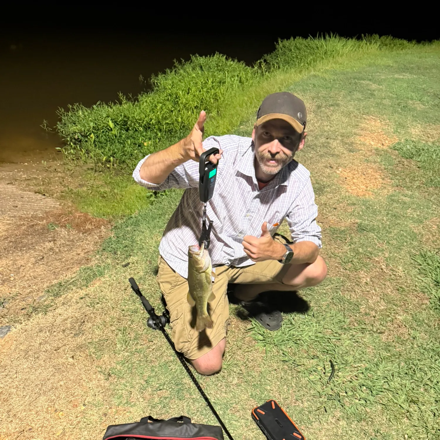Largemouth bass caught on Fishbrain