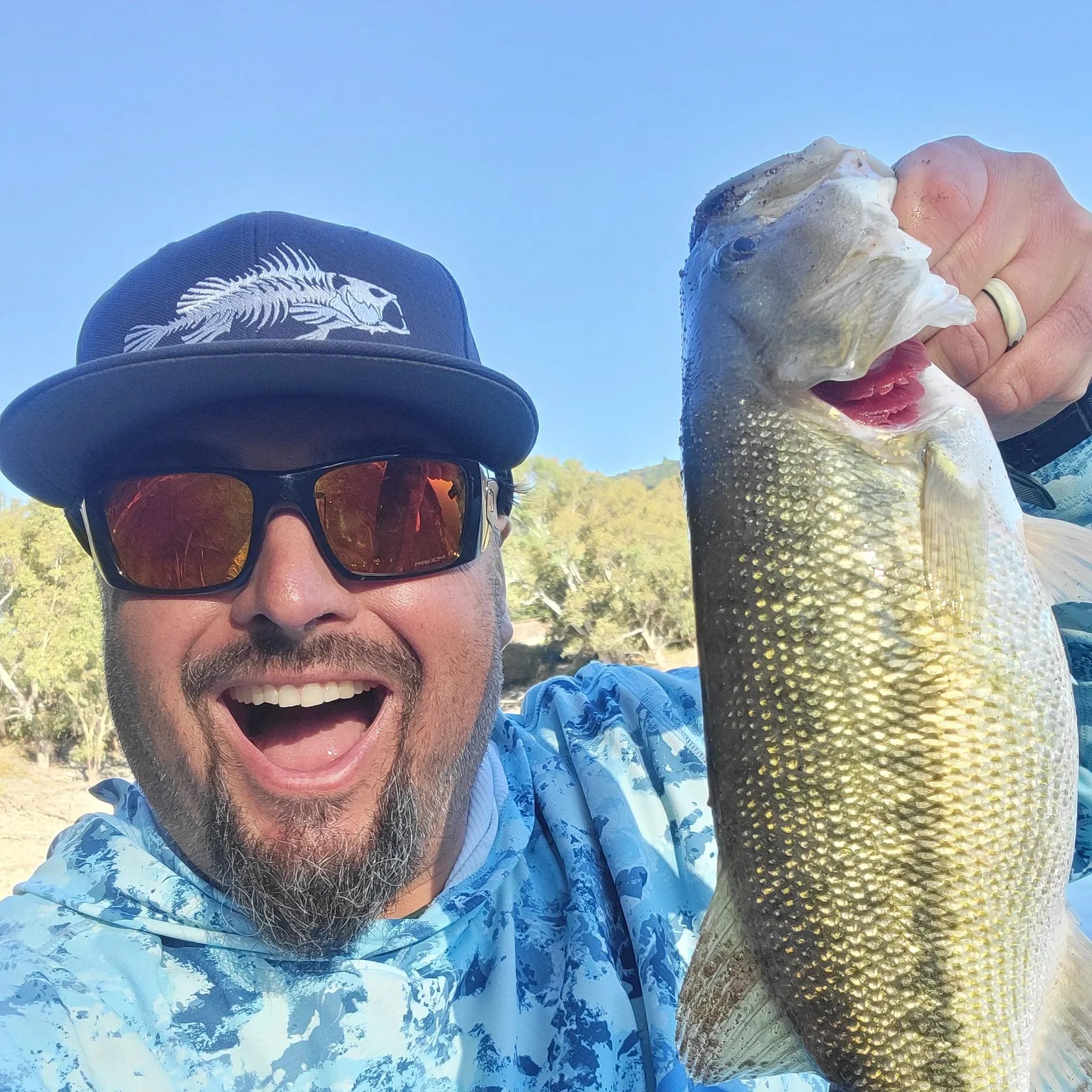 Spotted bass caught on Fishbrain