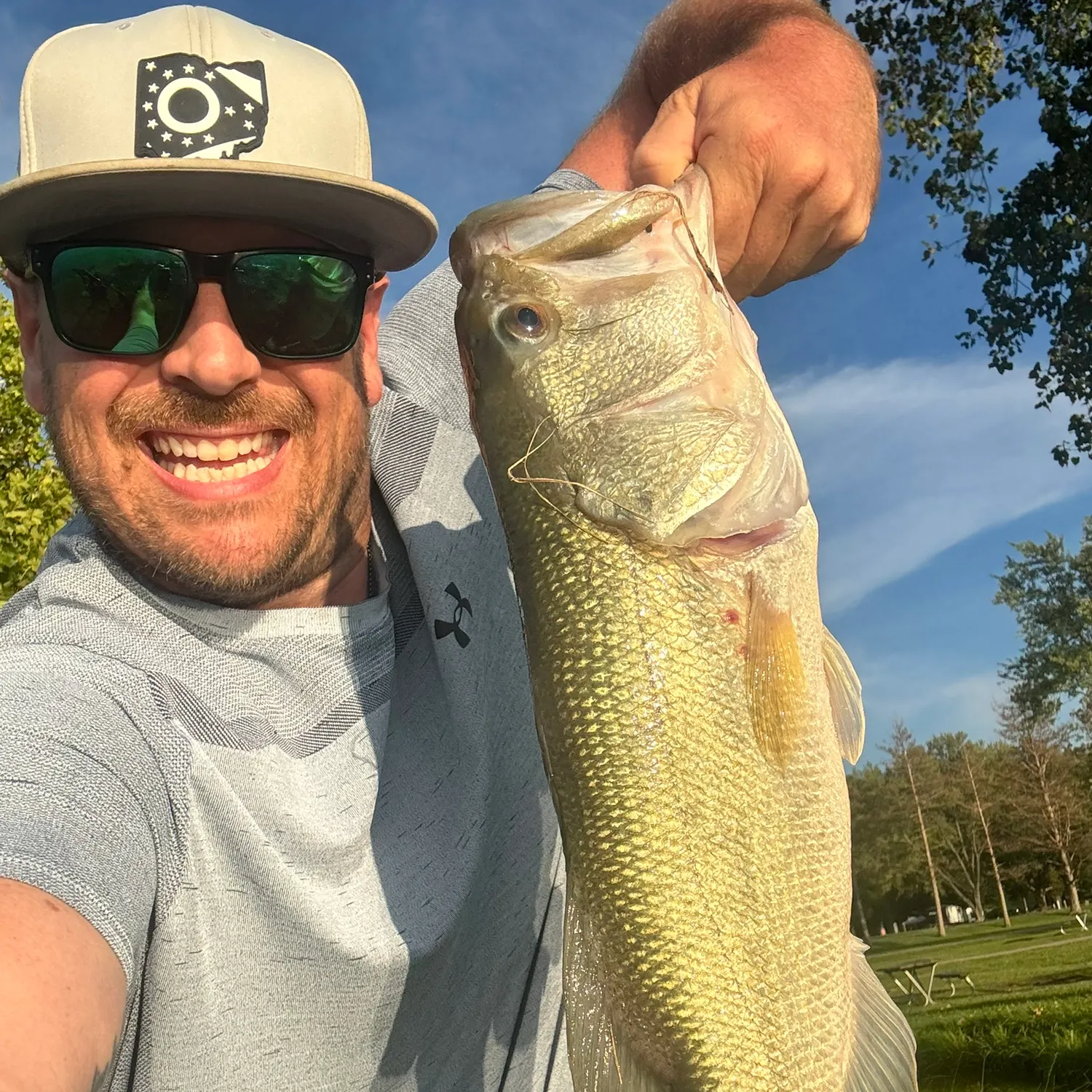 Largemouth bass caught on Fishbrain