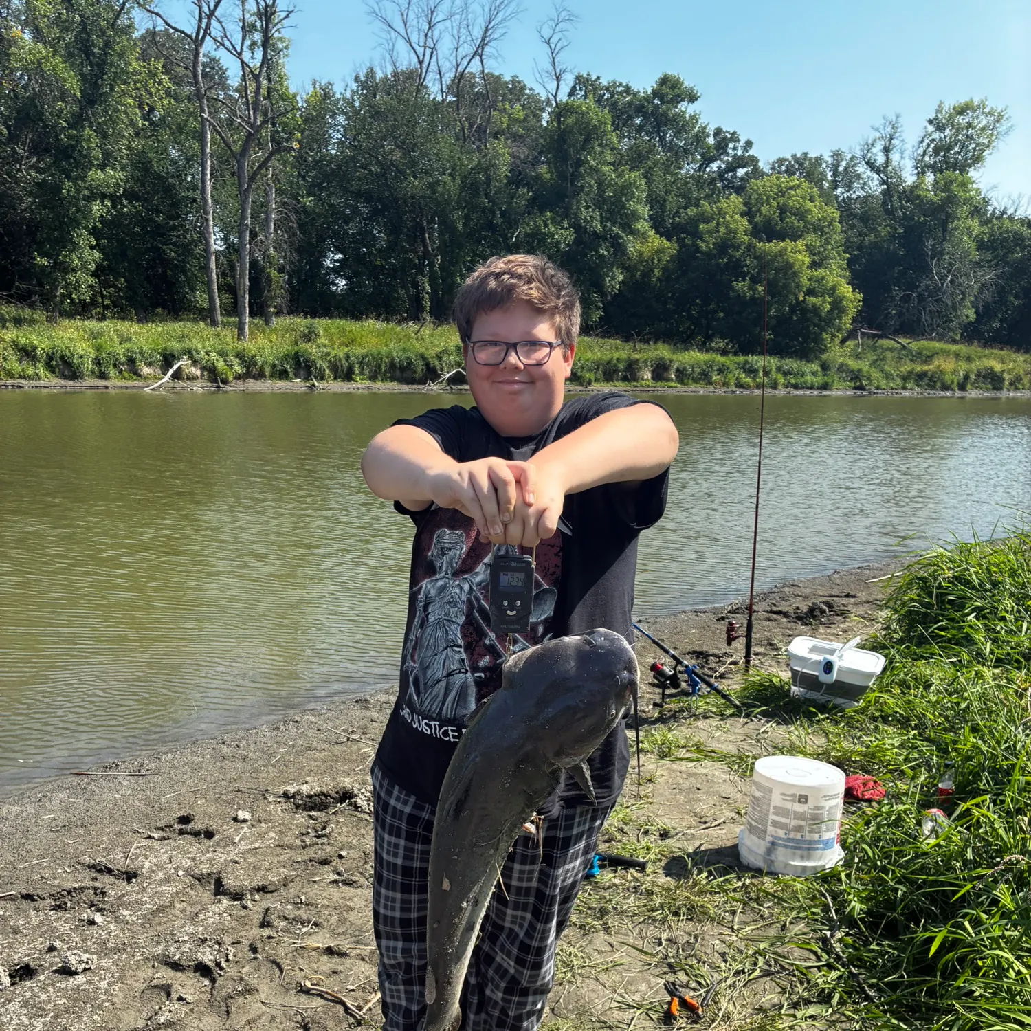 Channel catfish caught on Fishbrain