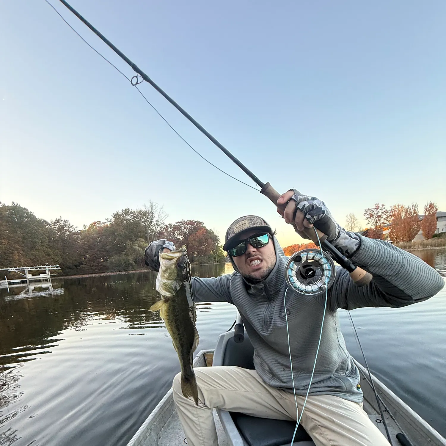 Largemouth bass caught on Fishbrain
