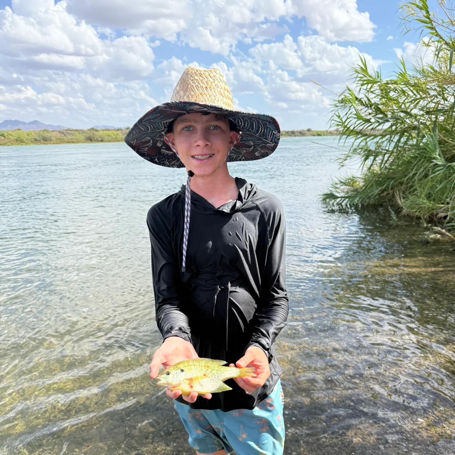 Redear sunfish caught on Fishbrain
