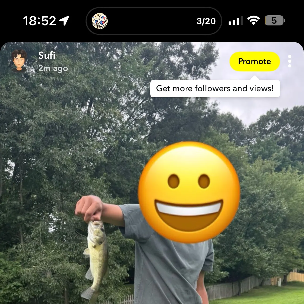 recently logged catches