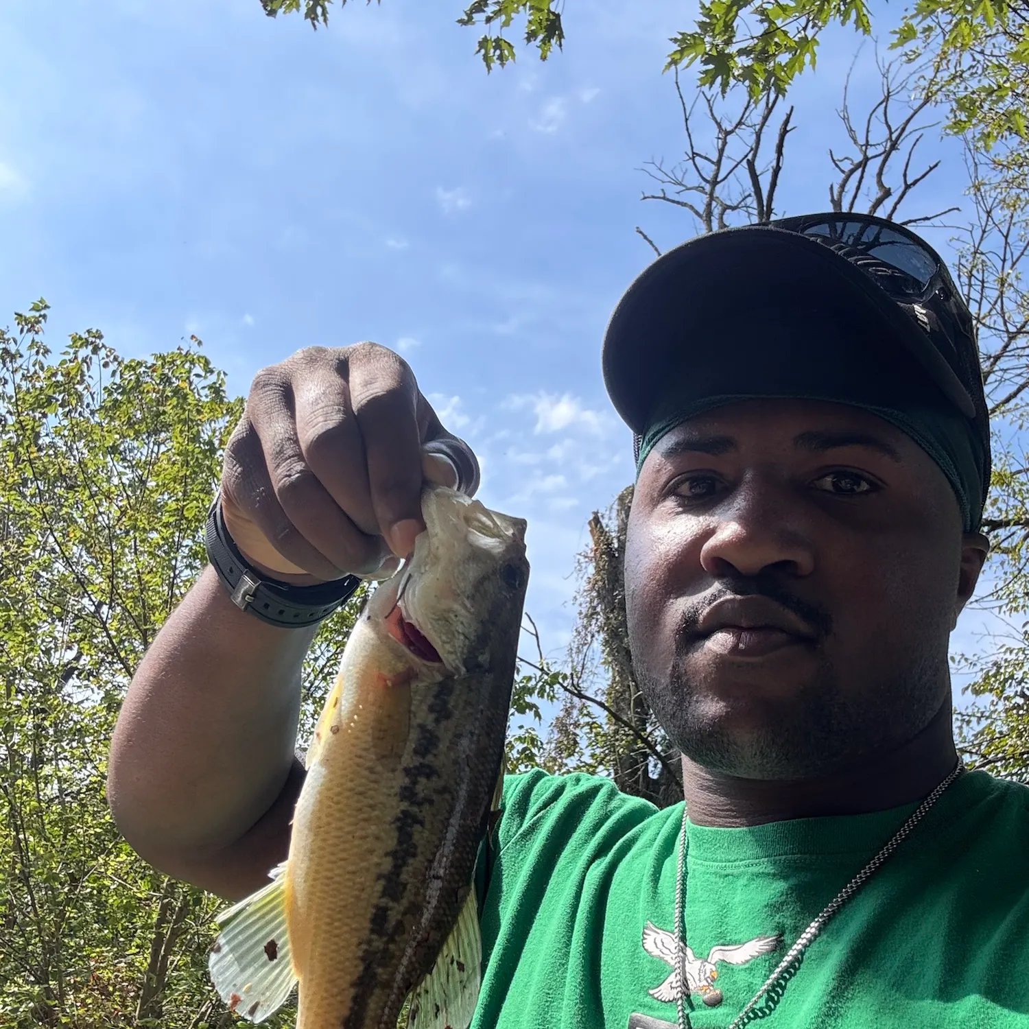 Largemouth bass caught on Fishbrain