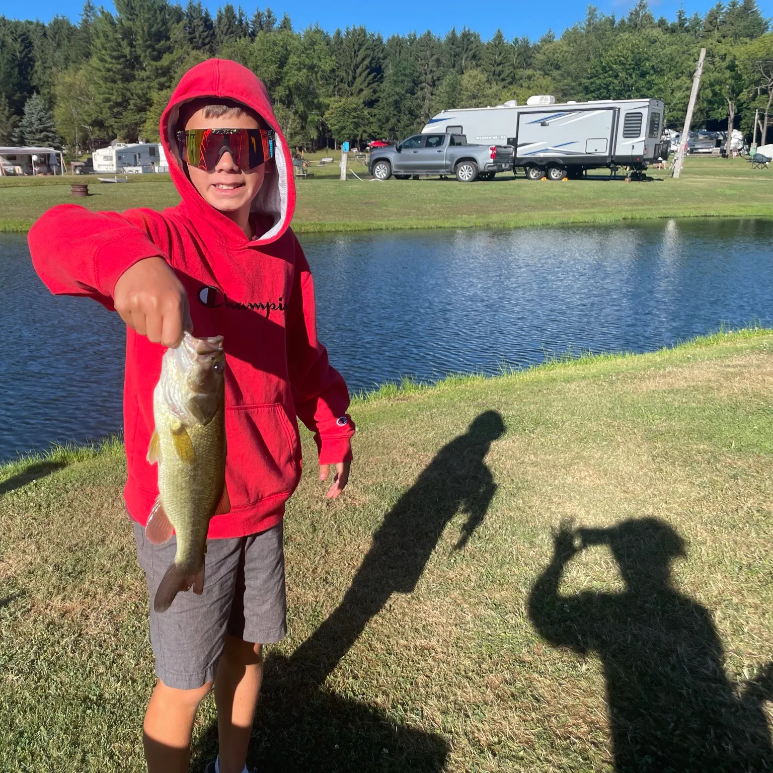Largemouth bass caught on Fishbrain