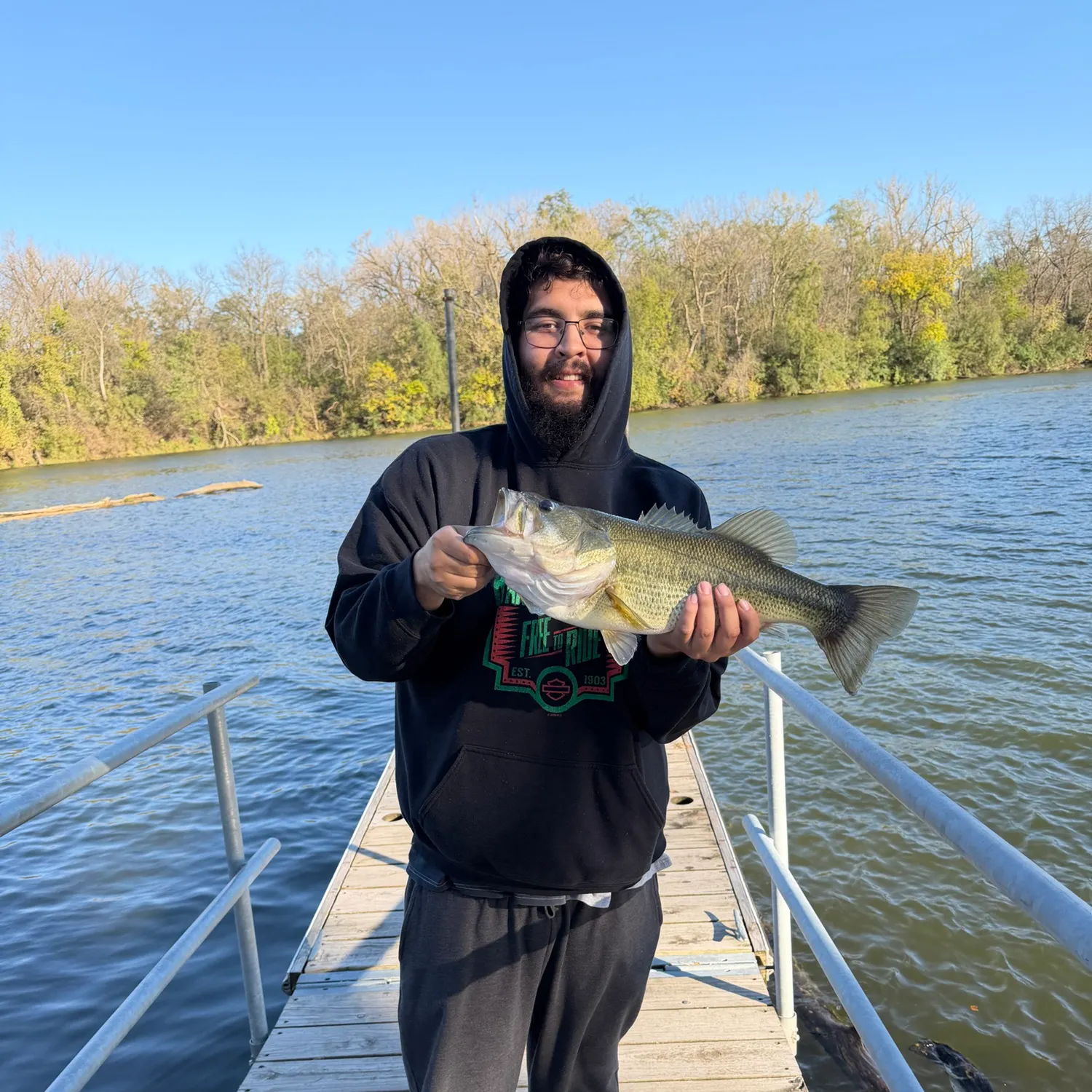 Largemouth bass caught on Fishbrain