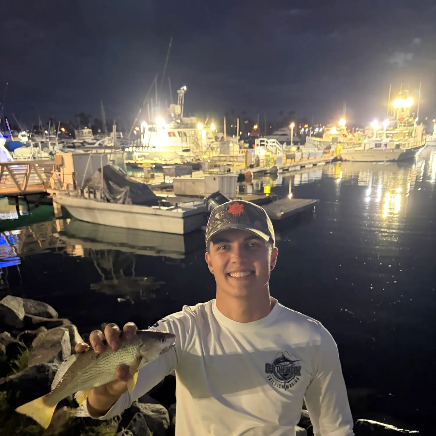 Yellowfin croaker caught on Fishbrain