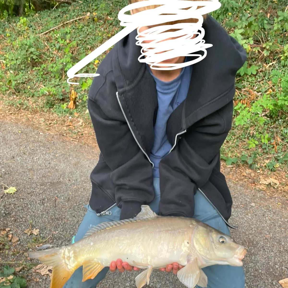 Ghost carp caught on Fishbrain