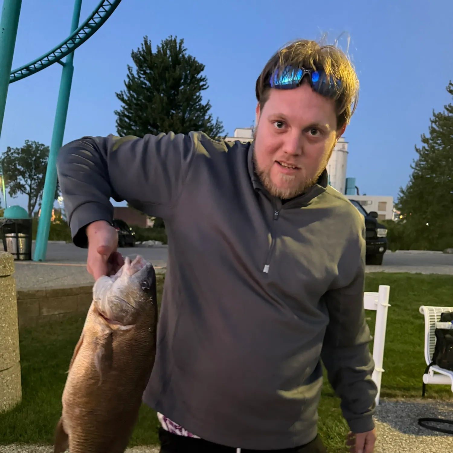Freshwater drum caught on Fishbrain