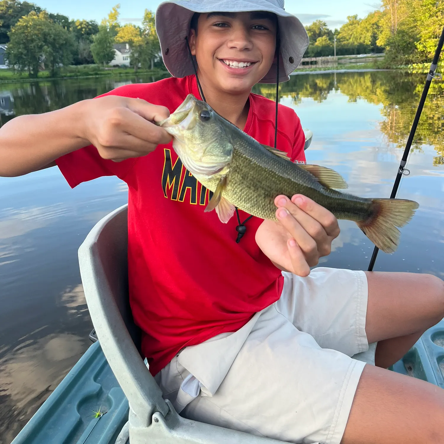 Largemouth bass caught on Fishbrain