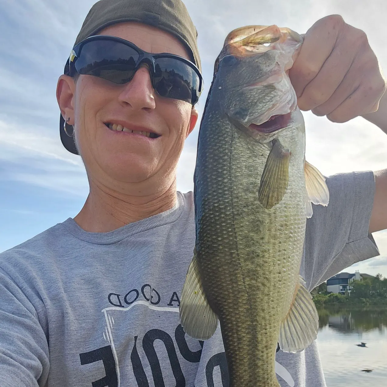 Largemouth bass caught on Fishbrain