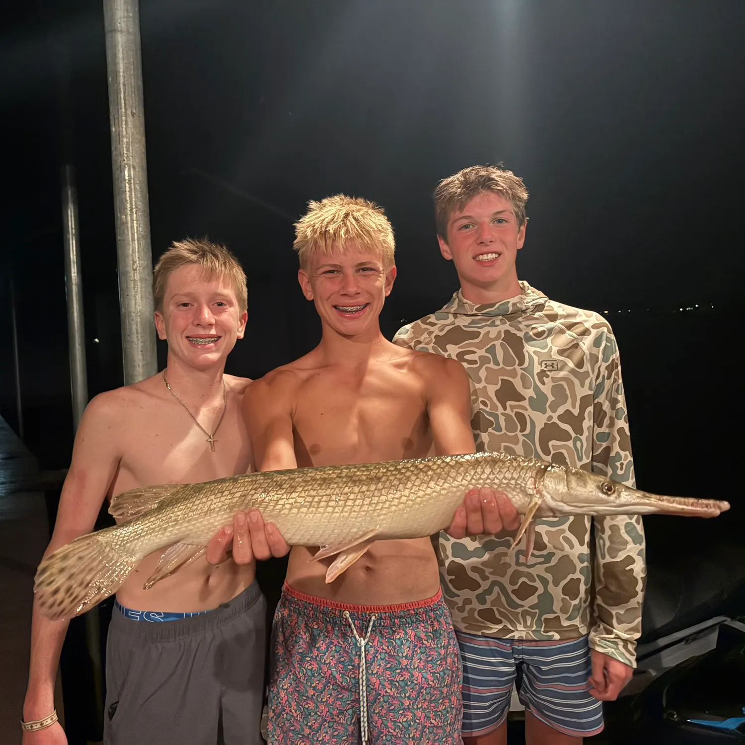 Alligator gar caught on Fishbrain