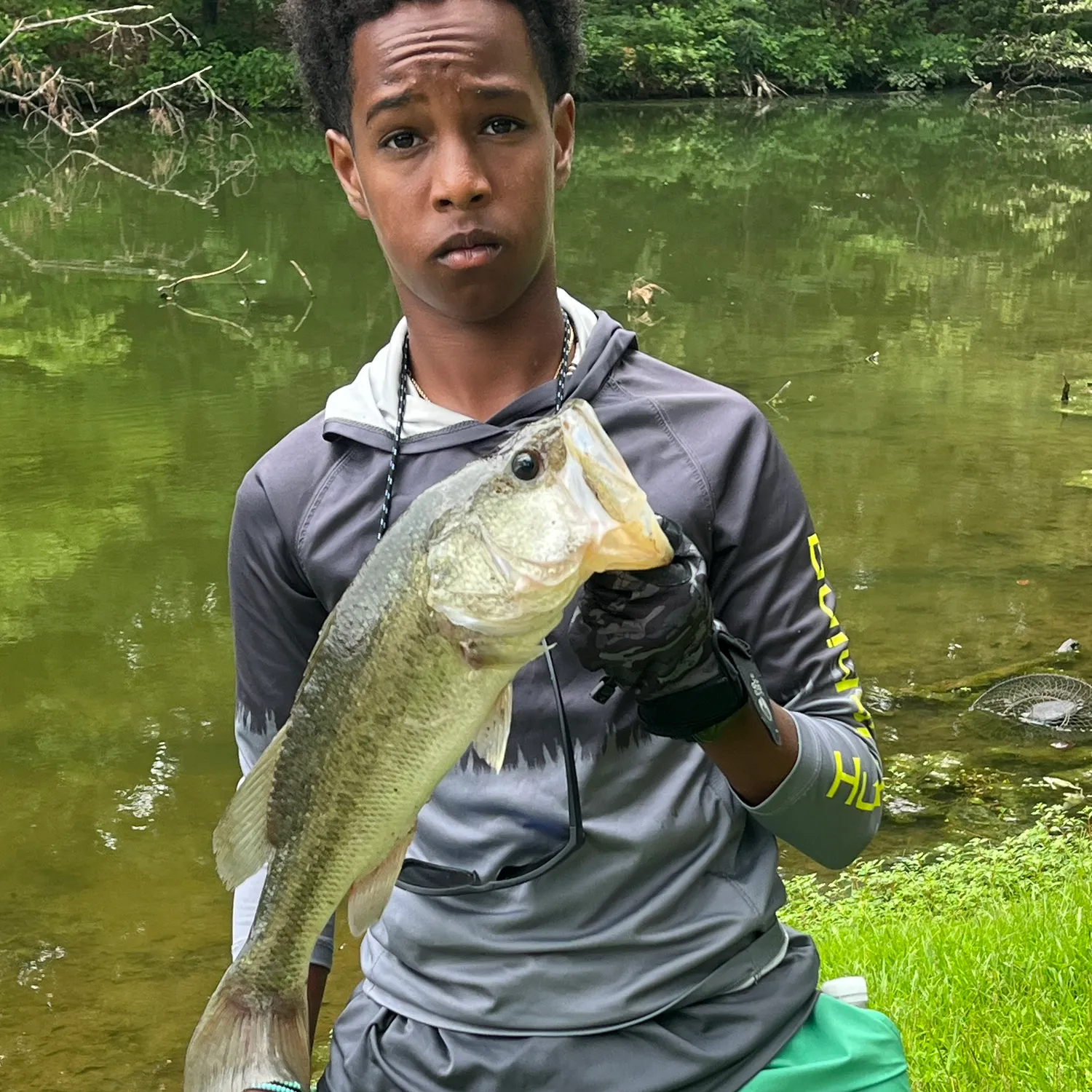 Largemouth bass caught on Fishbrain