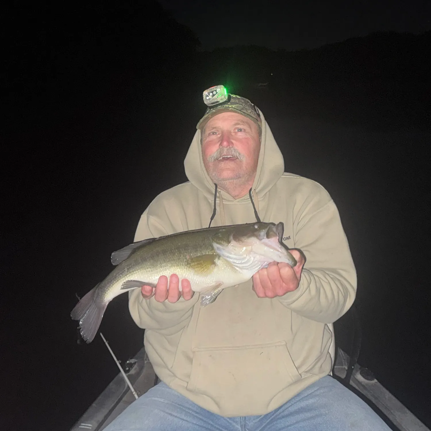 Largemouth bass caught on Fishbrain