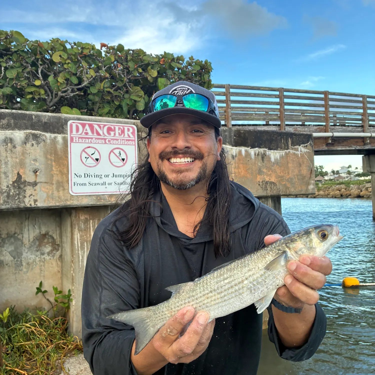 Striped mullet caught on Fishbrain