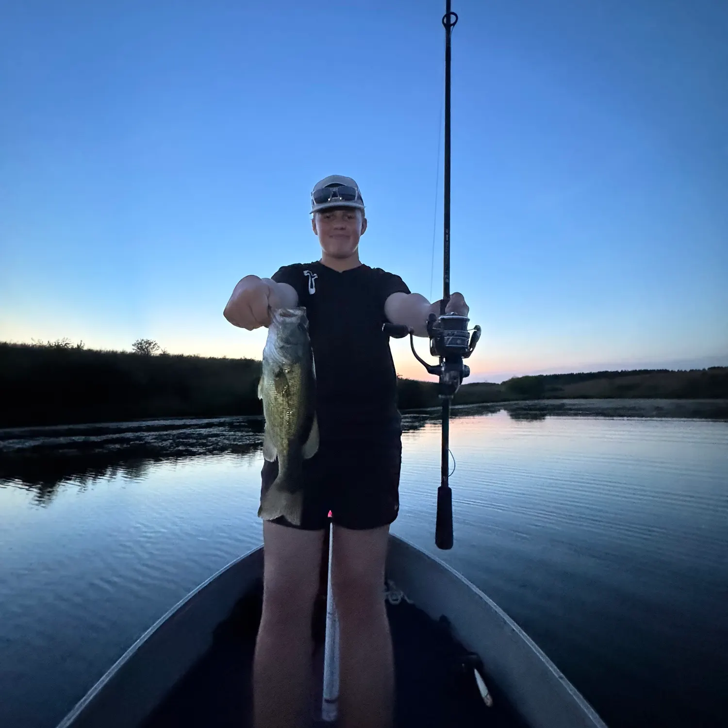 Largemouth bass caught on Fishbrain