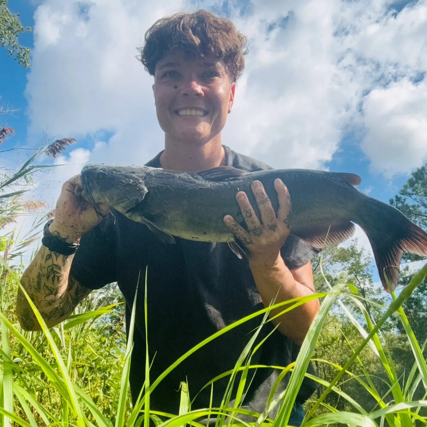 Channel catfish caught on Fishbrain
