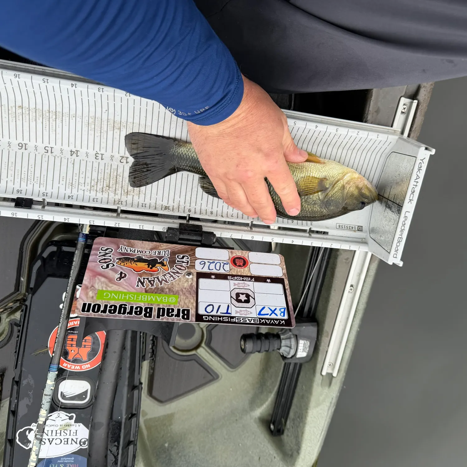 Largemouth bass caught on Fishbrain