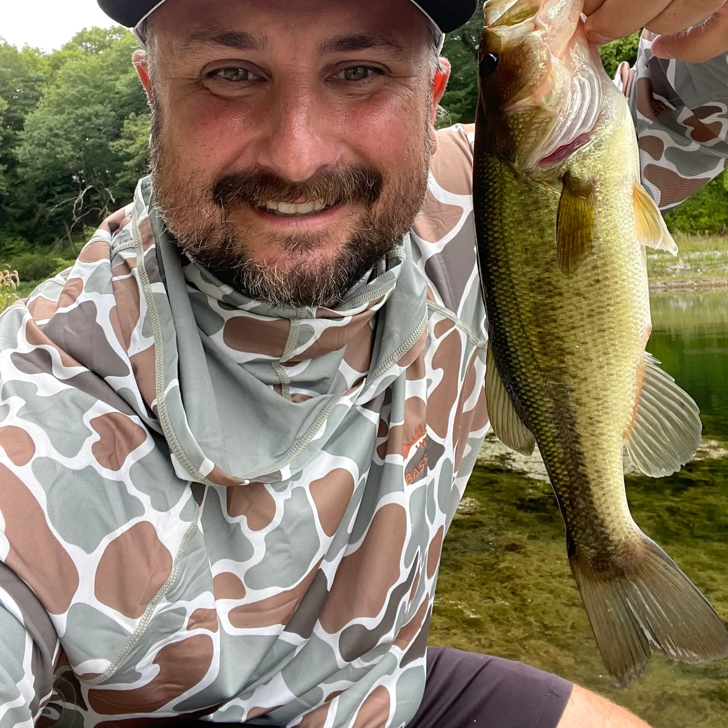 Largemouth bass caught on Fishbrain