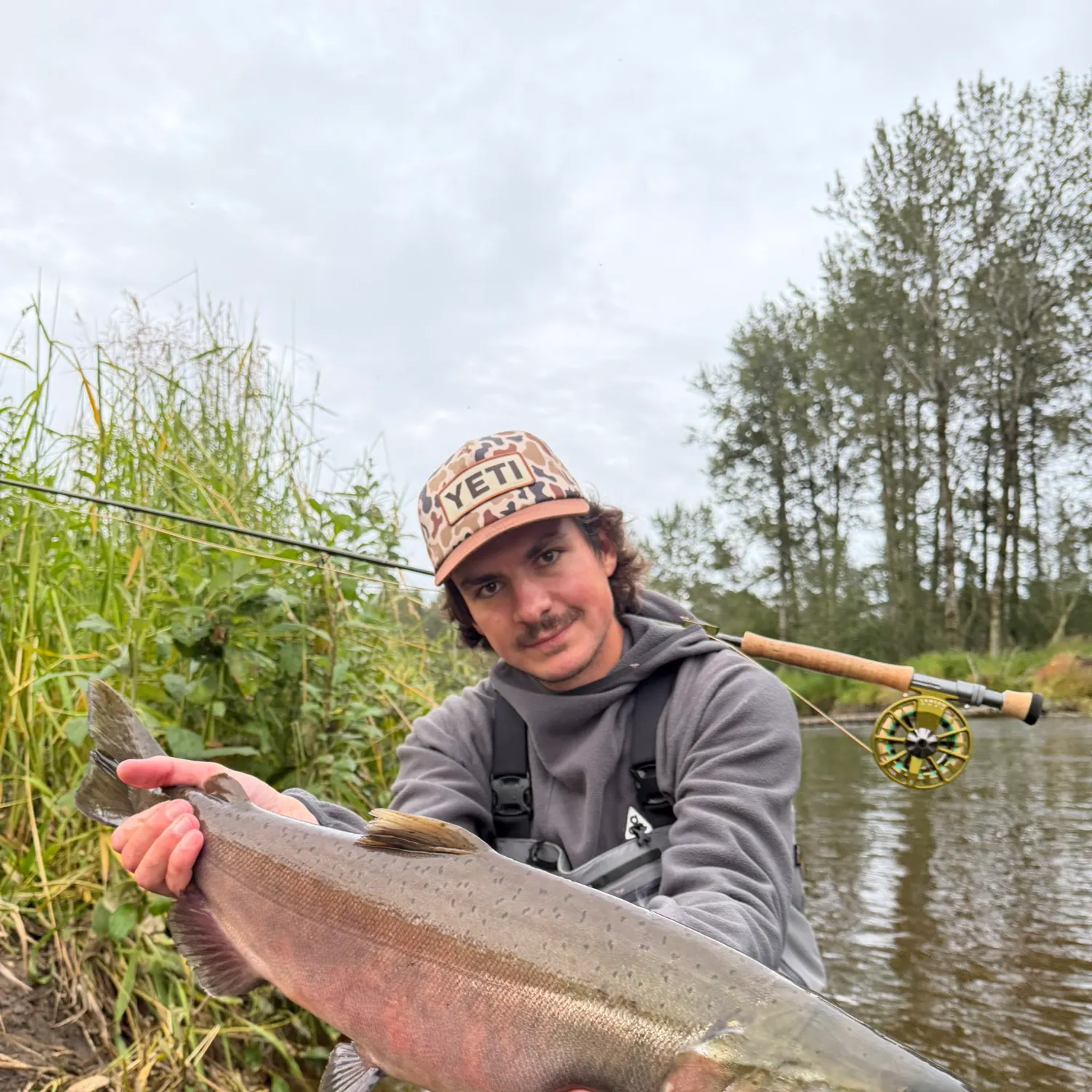 Coho salmon caught on Fishbrain