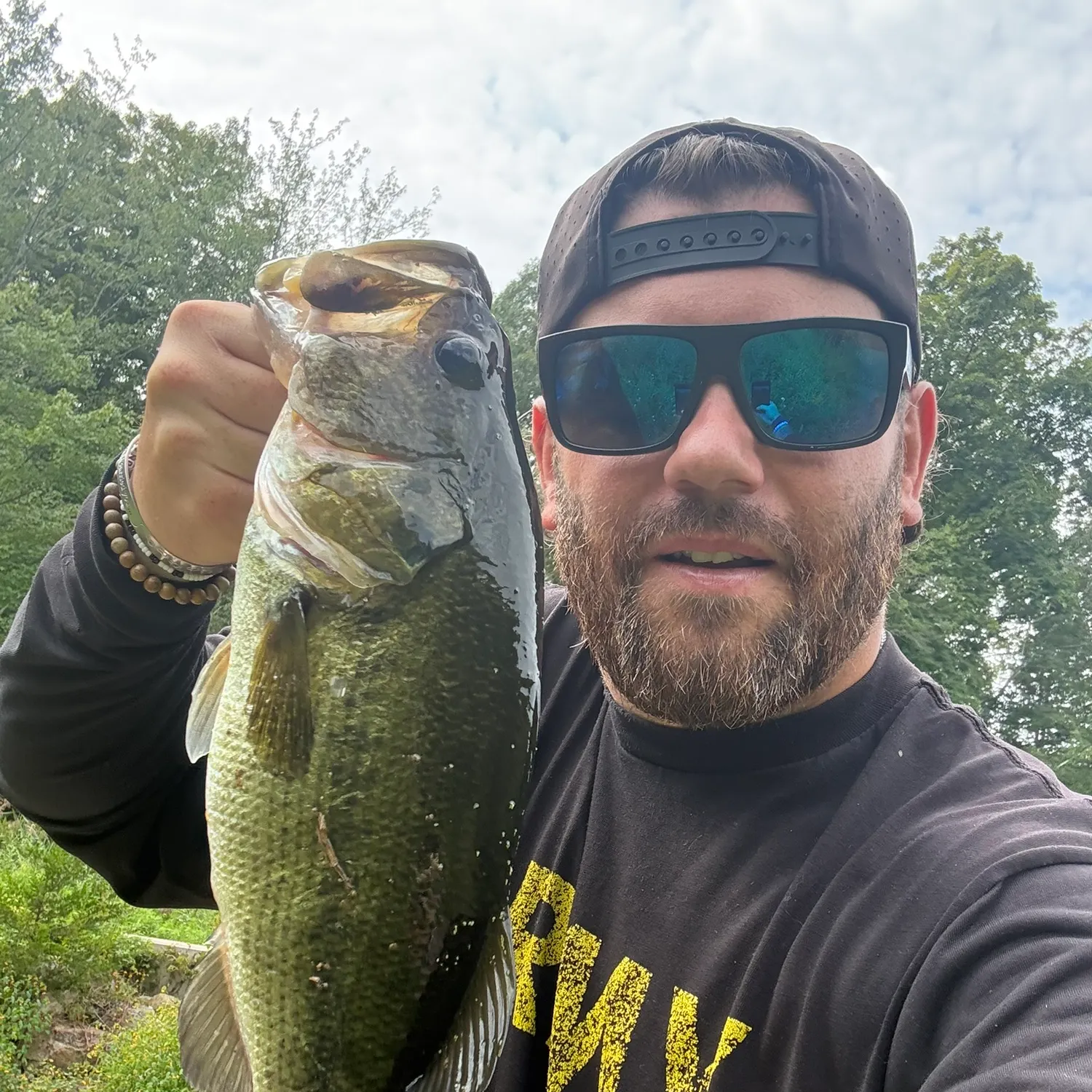 Largemouth bass caught on Fishbrain