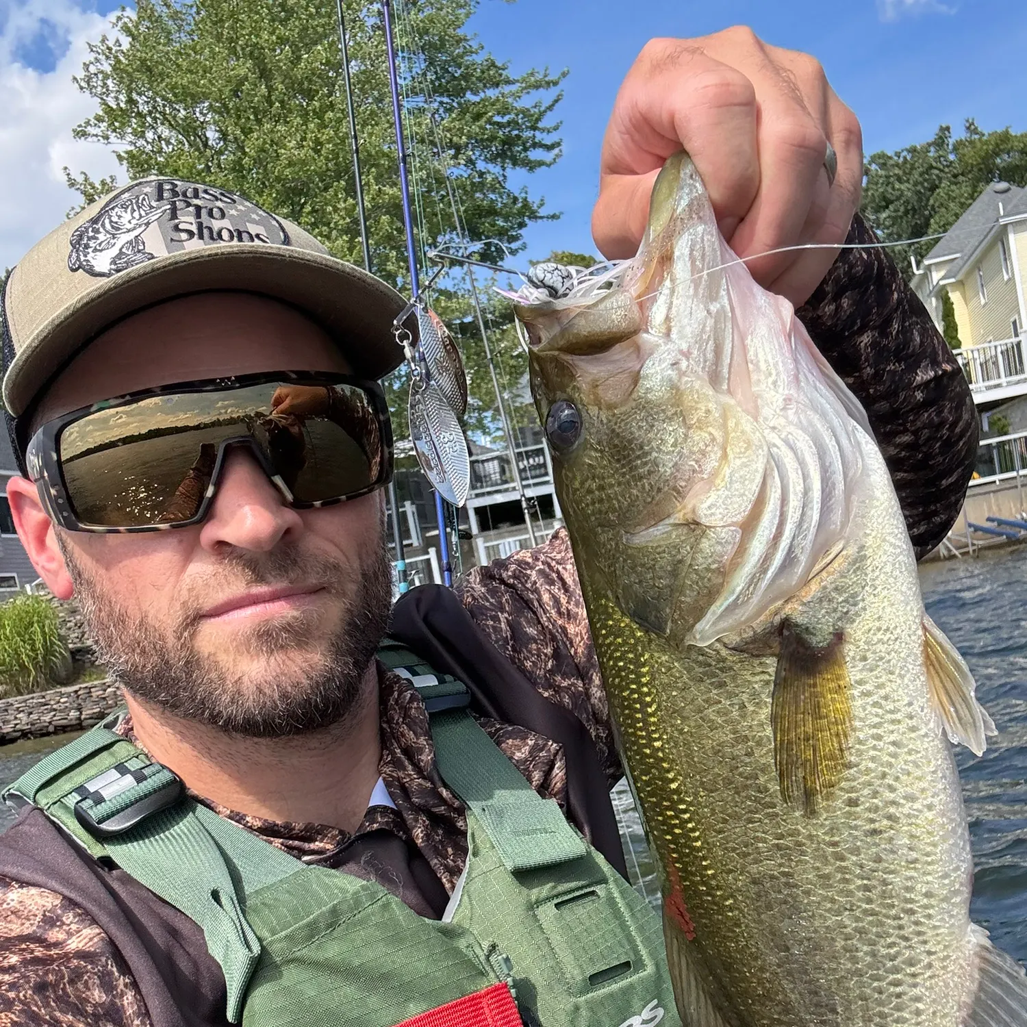 Largemouth bass caught on Fishbrain
