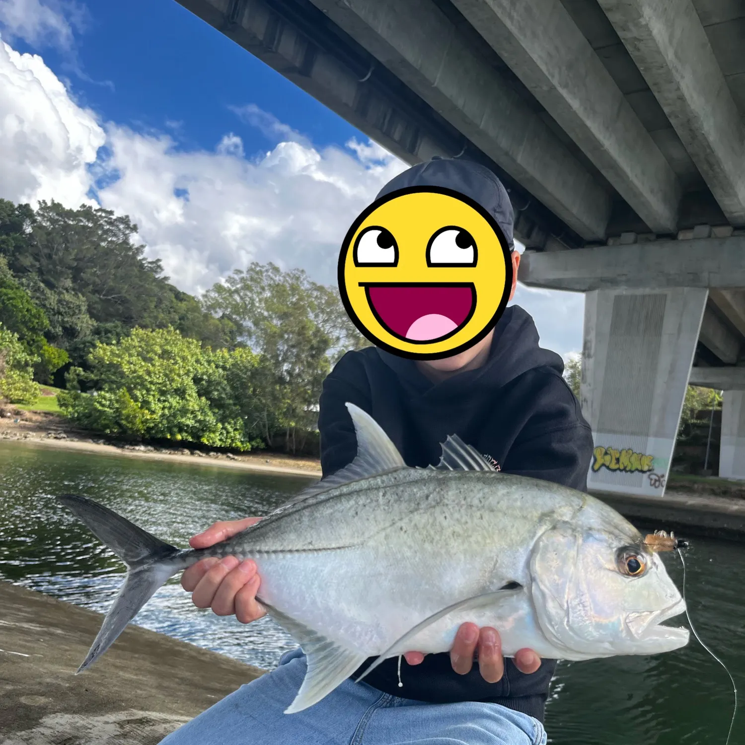 Giant trevally caught on Fishbrain