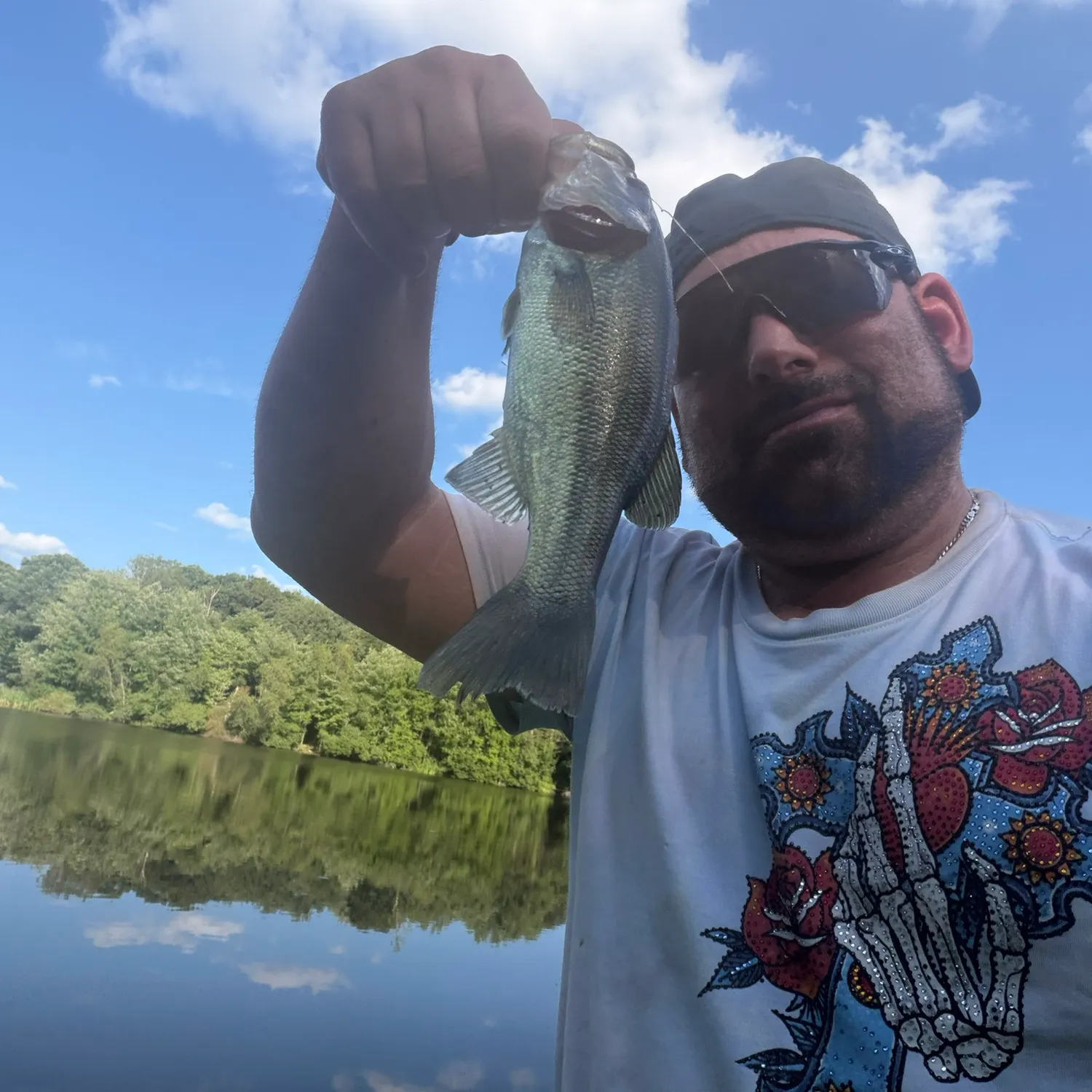 Largemouth bass caught on Fishbrain