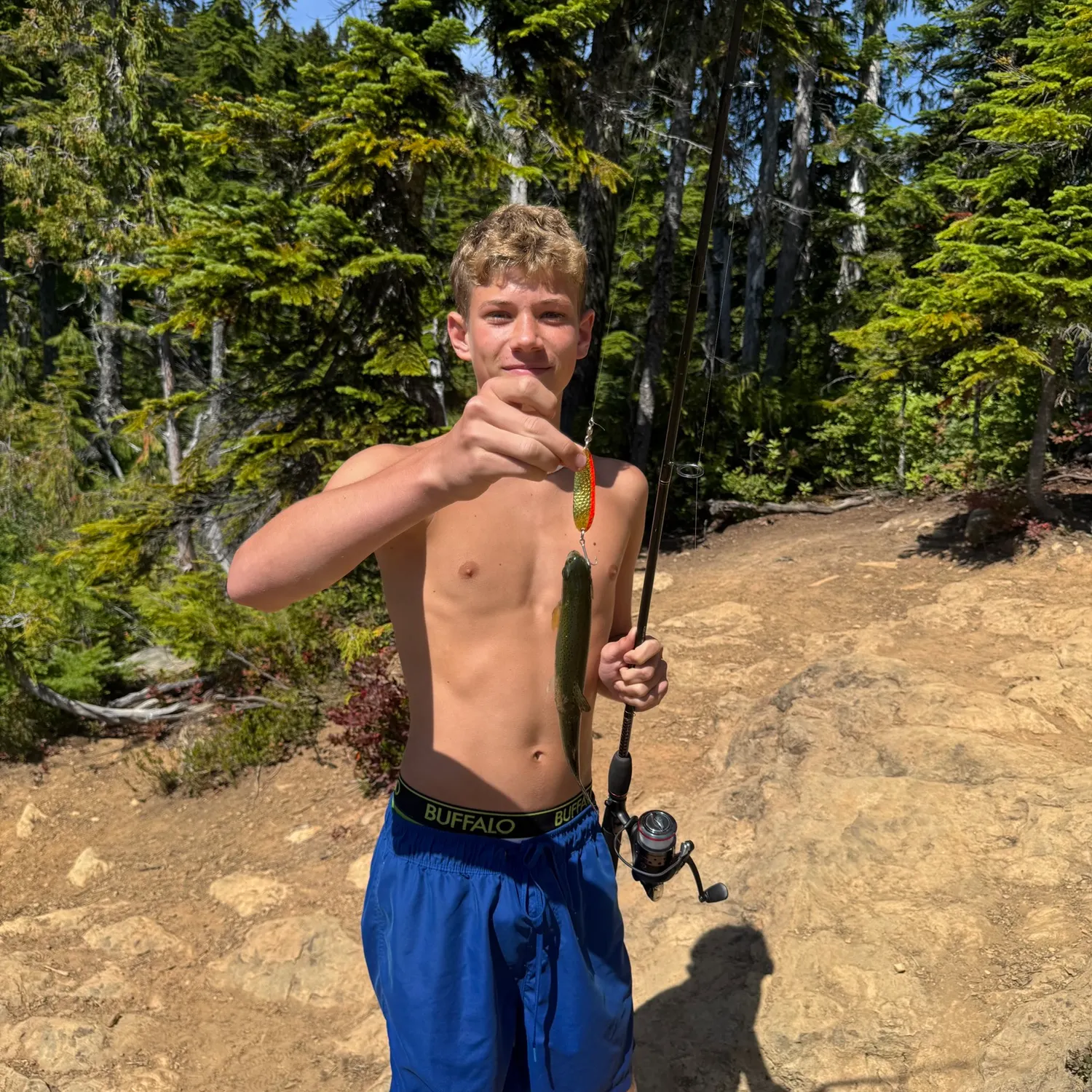Rainbow trout caught on Fishbrain
