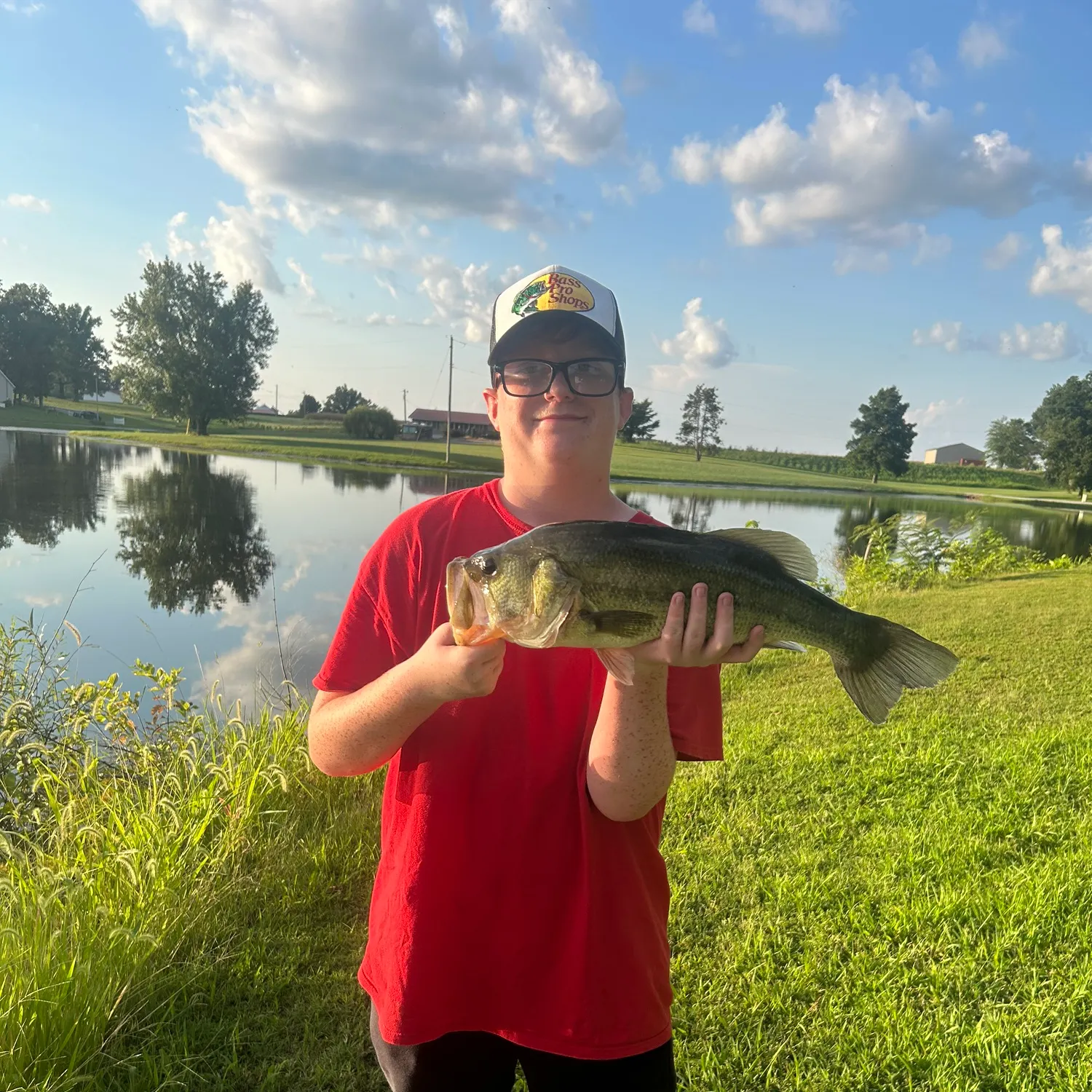 Largemouth bass caught on Fishbrain