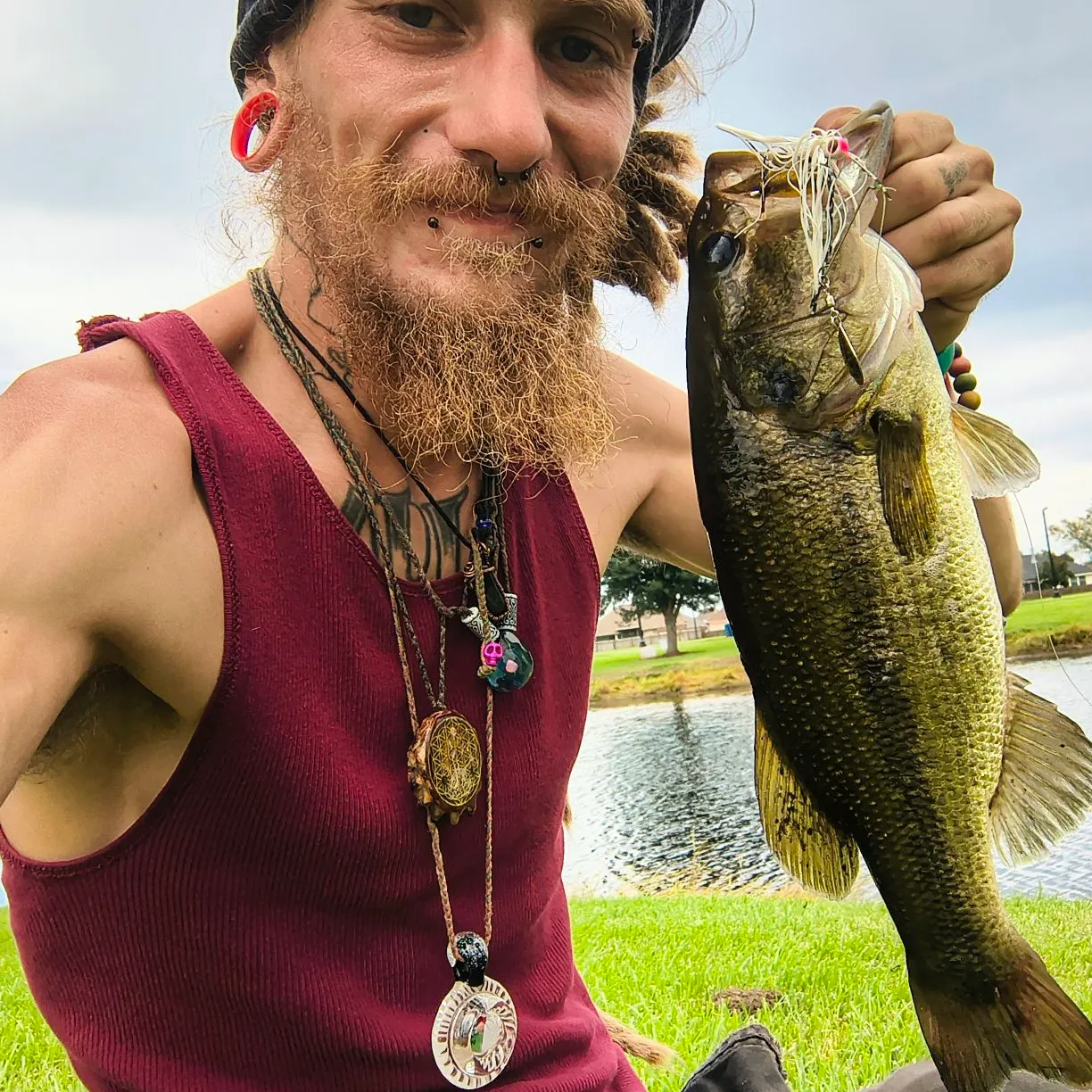 Largemouth bass caught on Fishbrain